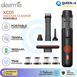 Deerma XC01 Wireless Portable Vacuum Cleaner Penyedot Penghisap Pembersih Debu 5in1 1800mAh 7500Pa Rechargeable USB-C