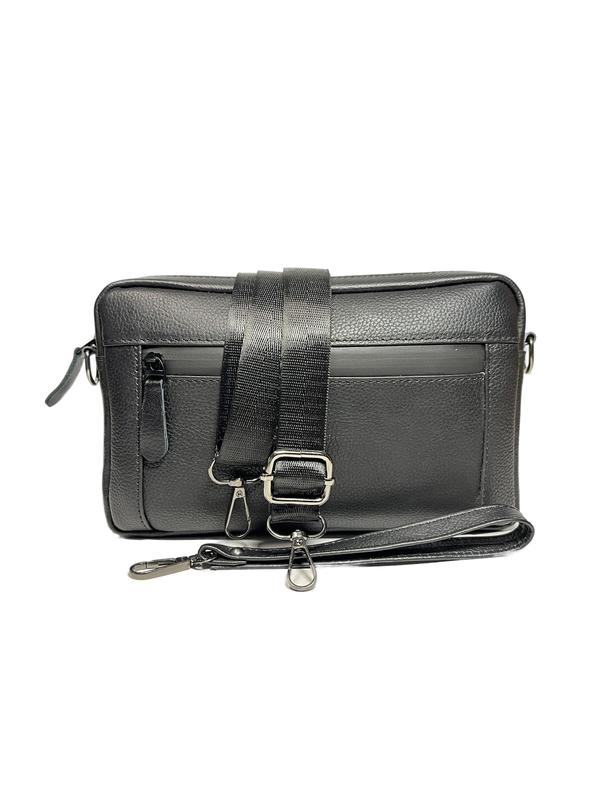 Kanasaku Clutch Genuin Leather KNS04 Kulit Sapi Asli Pria Hitam handbag weatherproof zips   bag 4