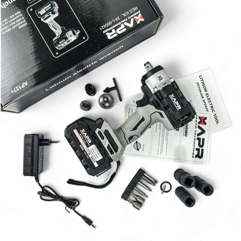 BOR IMPACT WRENCH AP127+ 650NM APR JAPAN GARANSI RESMI 3THN model DeWalt mesin pembuka buat roda cvt 4