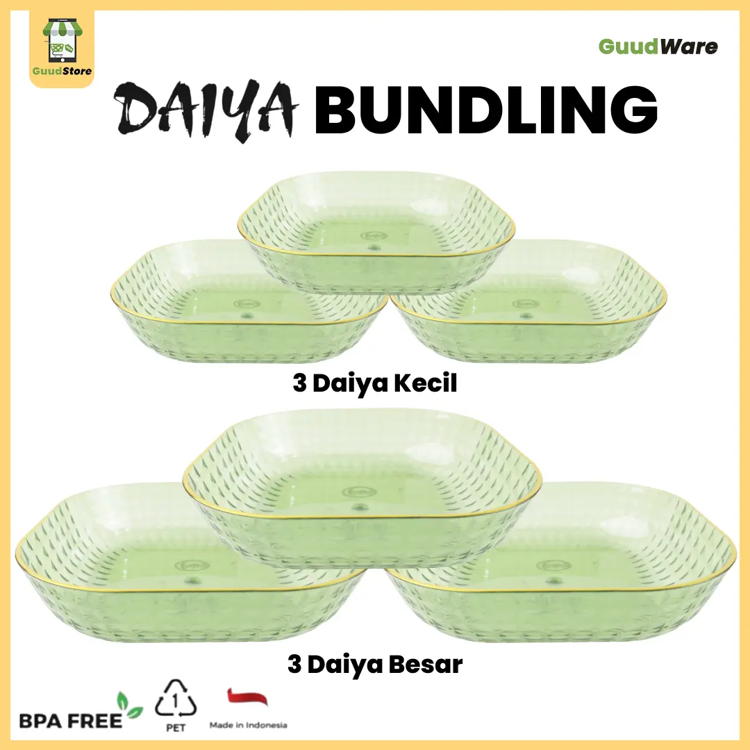 Daiya Bundling Hijau Bening List Gold