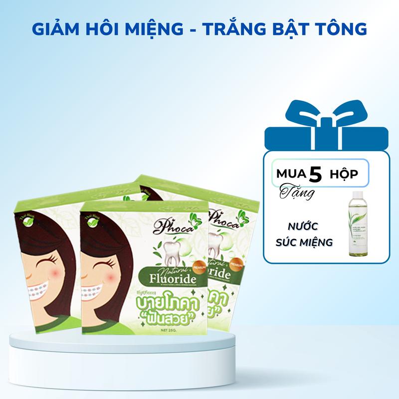 COMBO Kem đánh răng cho người niềng răng By Phoca 25g, khử mùi, thơm miệng, trắng bật tông
