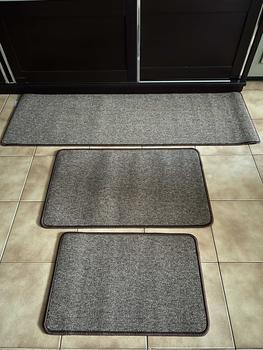 Product Review of Tren-D-rugs Keset kaki alas lantai kamar tidur ruang tamu koridor panjang lorong runner kitchen mat polos anti slip murah 1 set isi 3 pcs - NMs from ❤**️ 1