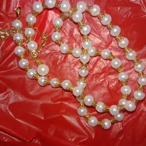 Dress Brokat Polos Non Gliter Free Belt Mutiara Gaun Pesta Kondangan Mewah 5150