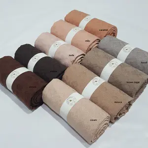 Kain Batik Polos Dobby Dobi Dolby Viscose Katun Kategori Warna Cokelat Baju Pramuka Earth Tone