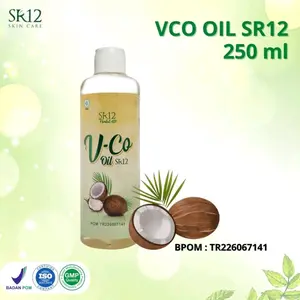 VCO Oil sr12/vco kapsul/memelihara kesehatan kulit dan rambut/60ml/100ml/250ml/BPOM