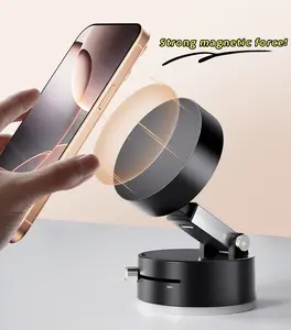 Holder HP Mobil Magnetik Car Mount Serbaguna Vakum Suction Penyangga Hp Tempel Dashboard Kaca Meja