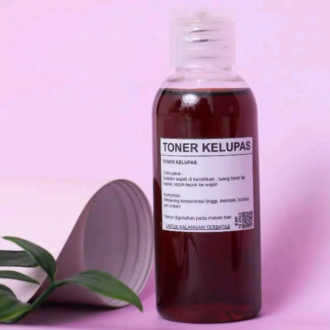 TONER KELUPAS 60 ML/ TONER AHA/ TONER FLEK BEKAS JERAWAT/ TONER MENCERAHKAN/TONER BPOM 2