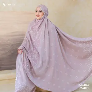 Tazbiya - Saqila Series Mukena Rayon Allover Allsize Dewasa