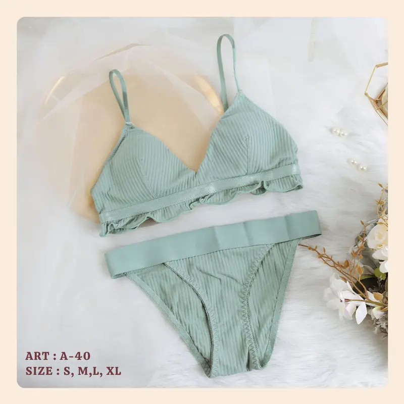 (BRA ONLY) BRA IMPORT WANITA WARNA SOFT KEKINIAN - A40 3