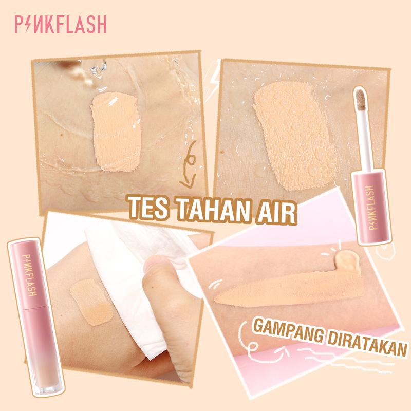 [Official] PINKFLASH OhMyPinkFlash OhMyBreath Liquid Concealer Long Lasting Waterproof Sweat Proof Smooth Full coverage Matte Natural cover dark