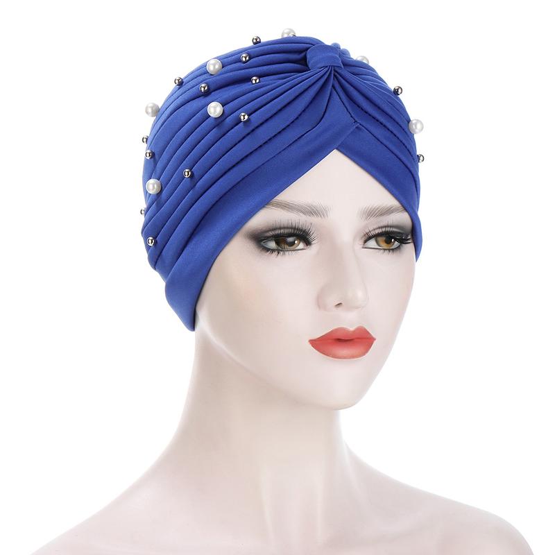Product Introduction of European and American Fashion Pleated Ladies Sleeve Cap Indian Cap Size Beads Muslim Tam-O'-Shanter 7