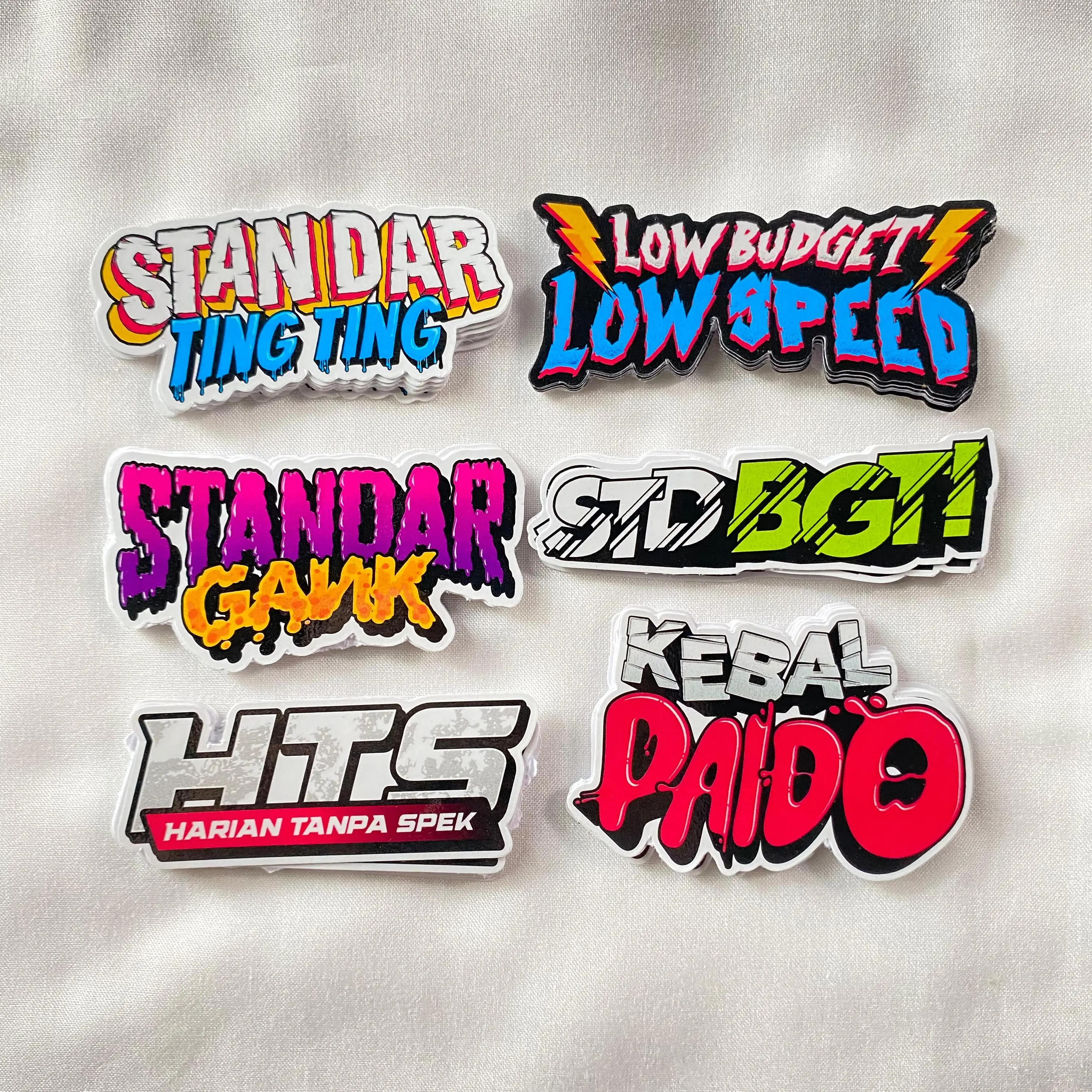 SM Sticker Standar Gank HTS - Stiker Racing Viral Terbaru