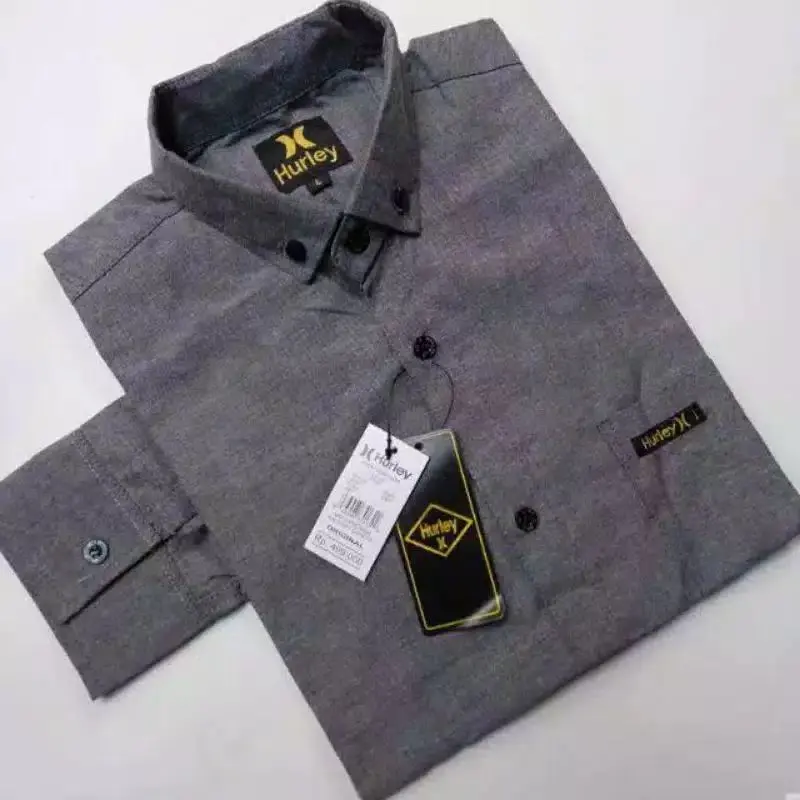 Kemeja pria / Kemeja Pria Lengan Panjang Kasual Polos 4
