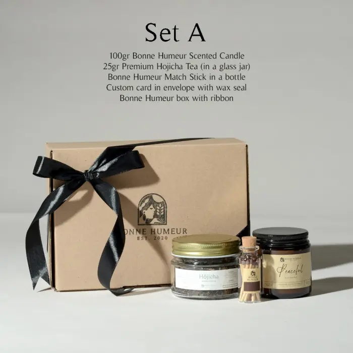 Bonne Humeur Gift Set A Paket Hadiah Kado ulang tahun anniversary Hampers Parcel Candle