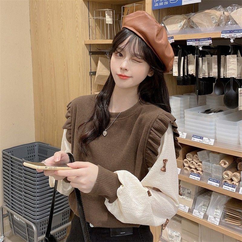 Áo Cánh Nữ, Phong Cách Hàn Quốc, Thiết Kế Mới, Thời Trang 2024, Áo Hoodie, Dành Cho Nữ, Thích Hợp Cho Mùa Thu, Thiết Kế Đẹp, Phong Cách Lười Biếng Độc Đáo, Bó Sát, Thanh Lịch Và Trẻ Trung, Áo Dễ Phối Đồ Xu Hướng Thời Trang