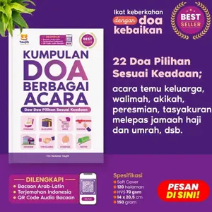 Buku Kumpulan Doa Ungu Berbagai Acara Tim Redaksi Penerbit Taujih Buku Doa Free Dzikir pagi & petang Soft Cover