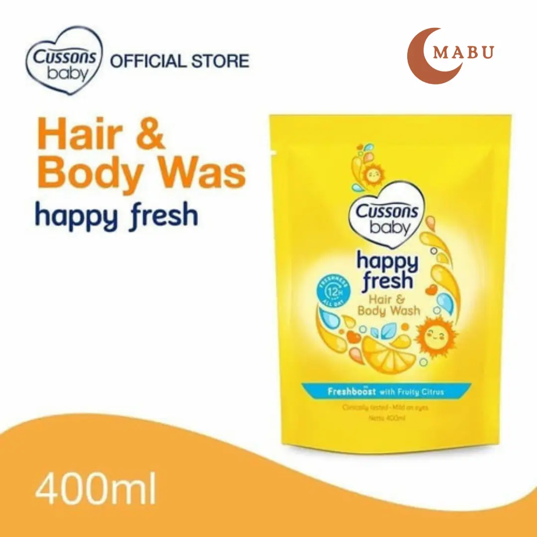 CUSSONS Baby Hair & Body Wash Happy Fresh Refill 400ml