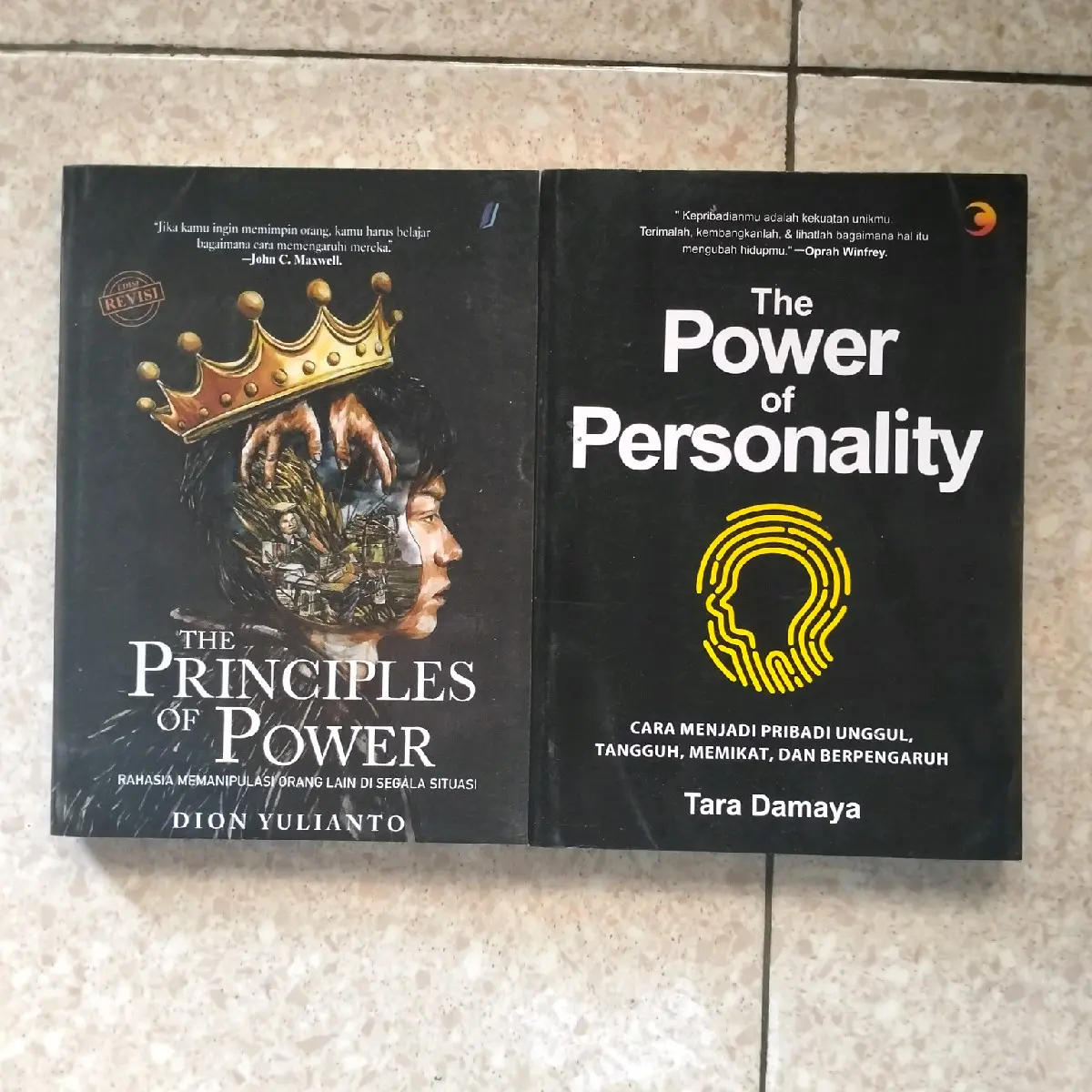PAKET ISI 2 BUKU MOTIVASI / THE PRINCIPLES OF POWER / THE POWER OF PERSONALITY / SURAT YASIN DAN TAHLIL