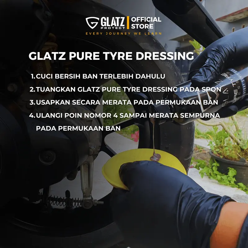 PENGKILAP PENGHITAM BAN KONSENTRAT SEMIR BAN TAHAN LAMA 100ML 250ML PURE TYPE DRESSING GLATZ penghitam  motor ban 4