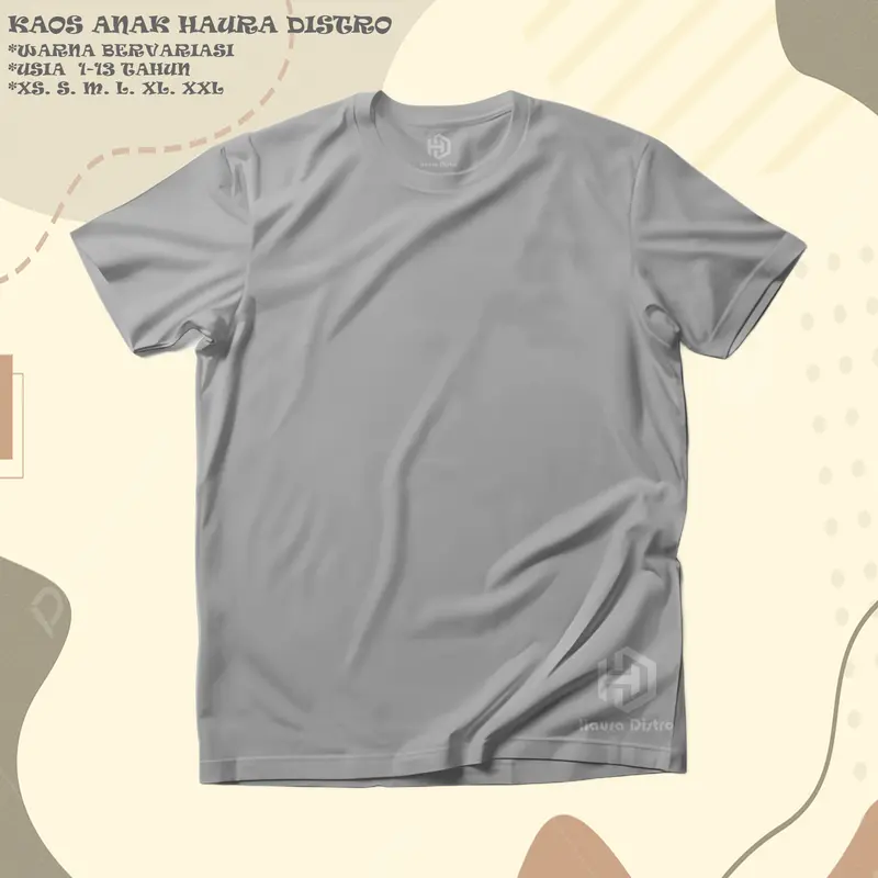 Willfit - Baju Kaos Polos Anak Laki Laki Katun Combed 24s Menyerap keringat Baju Fashion oblong xxl 1