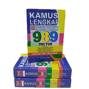 Kamus Lengkap Inggris - Indonesia 989 Trilyun A6 CD untuk SD SMP SMA dan Umum dengan Index Lobang dan Kamus Bergambar - Siswa