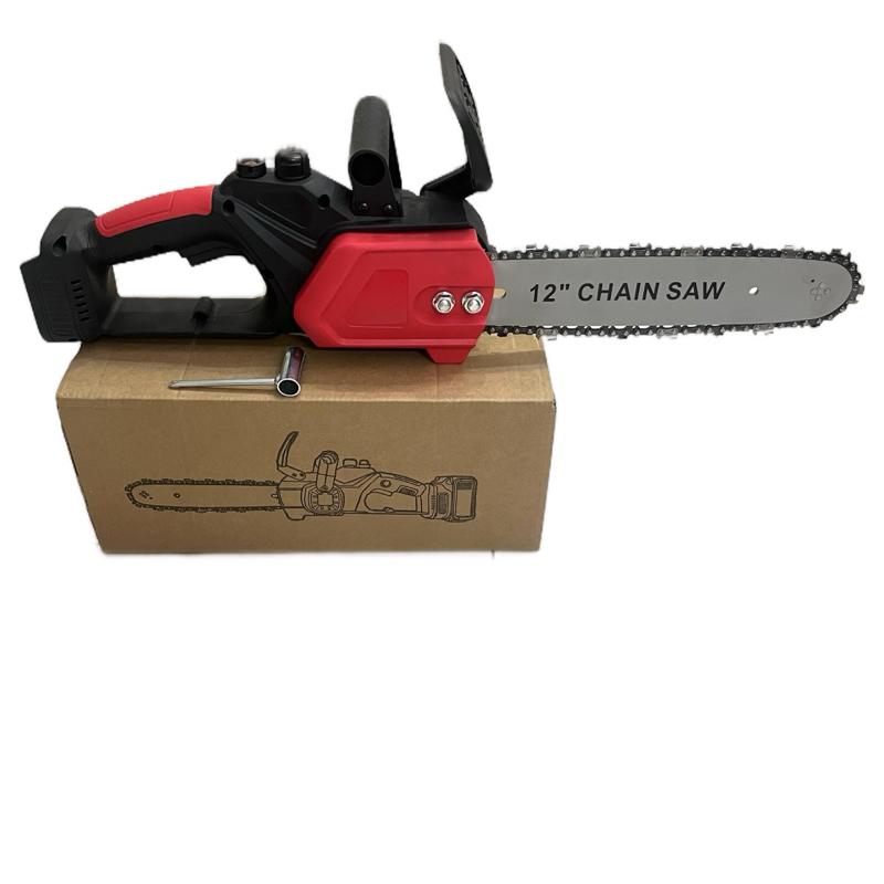  Thân Máy Cưa Xích Pin 12 inch  30.48 cm  Động Cơ Không Chổi Than Lõi Đồng 100% Chân Pin Phổ Thông Cắt Gỗ & Cành Cây Tiện Lợi 