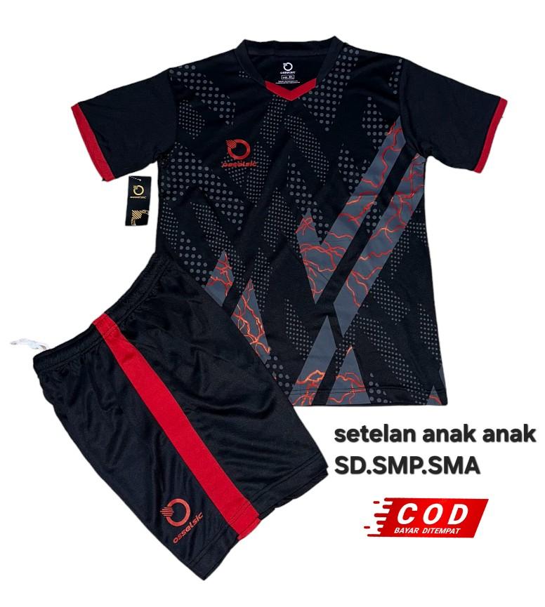 Baju olahraga Anak SD SMP SMA jersey tarkam Celana Pakaian Woven Yarn Dyed Fabric Cepat Kering Setelan Outdoor