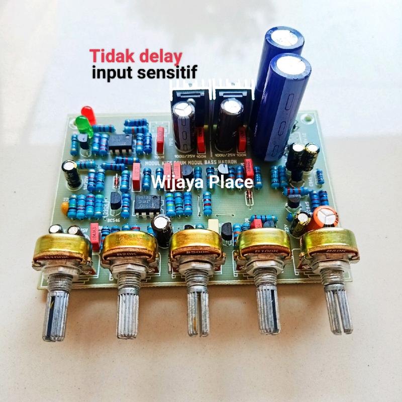 Kit modul bass hadroh kick drum pcb fr4 original ic dan transistor 0