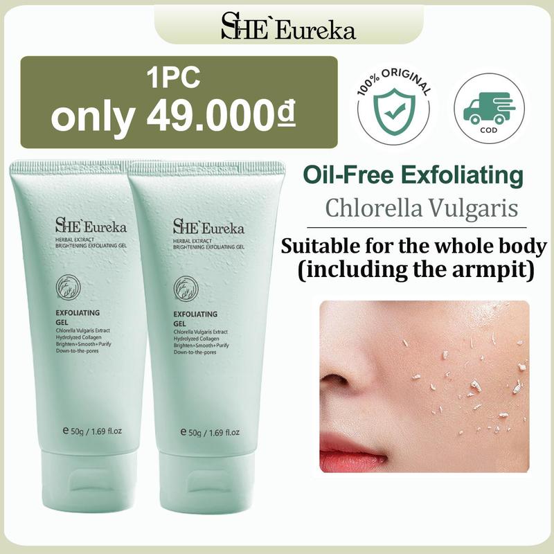 2PCS 50.000₫ SHE Eureka Chlorella Exfoliating 50g Body Scrub Moisturizing Body for Men and Women