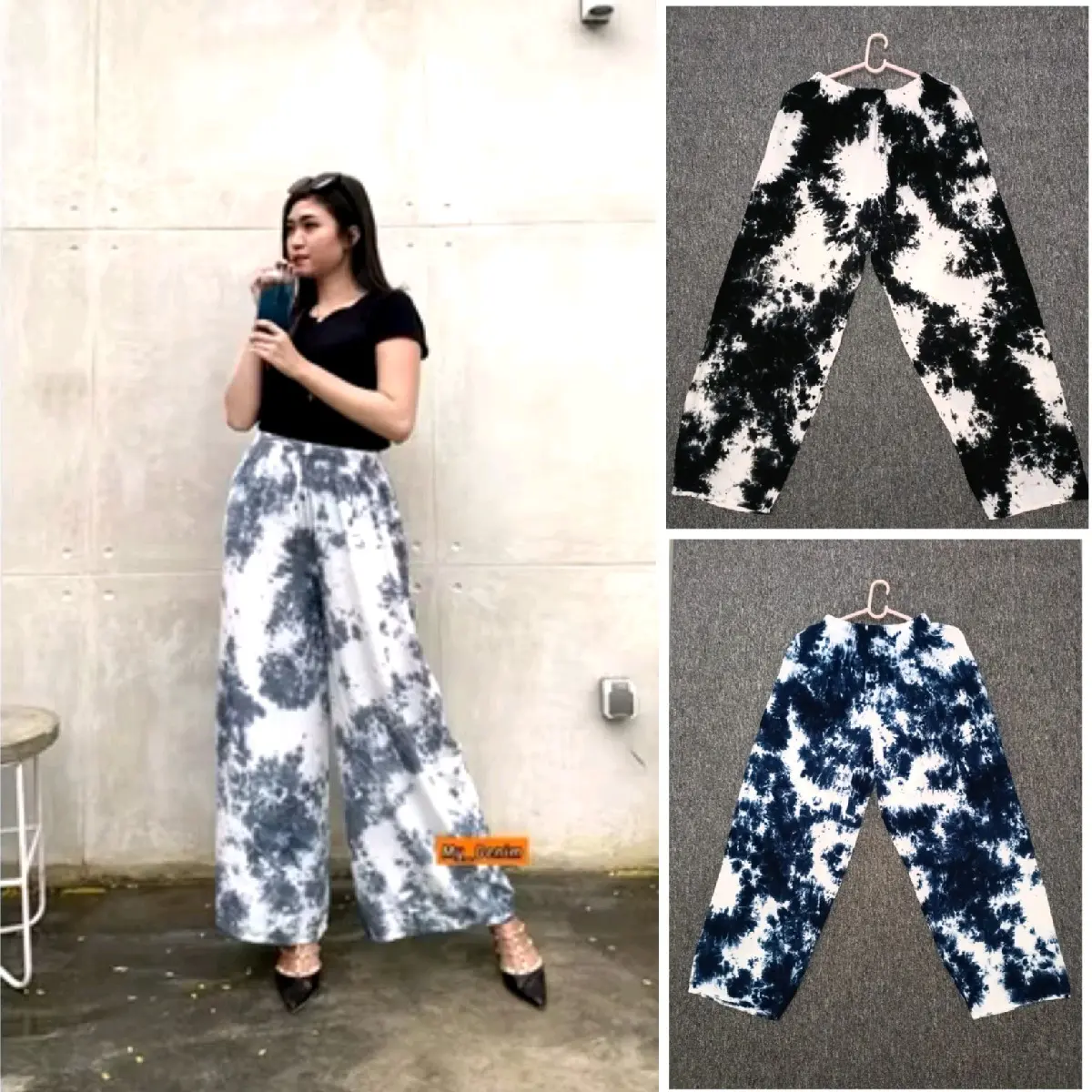 Celana kulot wanita bahan rayon super adem  Celana tidur panjang wanita celana santai wanita