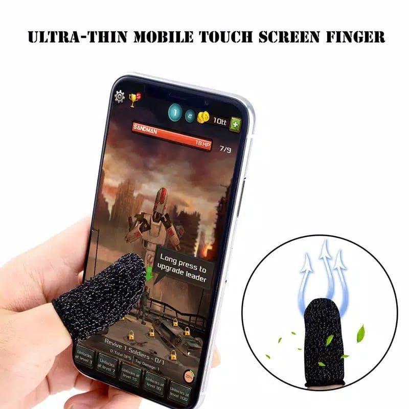 SARUNG JARI JEMPOL GAMERS ANTI KERINGAT BASAH GAME PUBG MOBILE LEGEND FREE FIRE SEPASANG 2PCS 3