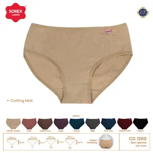Sorex CD Basic Wanita Midi Comfort Chic Adem Lembut Pori-pori  CD 1260 Cantik Nyaman
