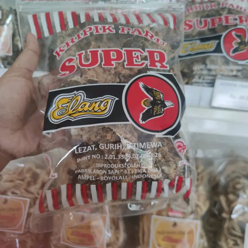 Keripik Paru Sapi Super Cap Elang Kemasan 250gr 3