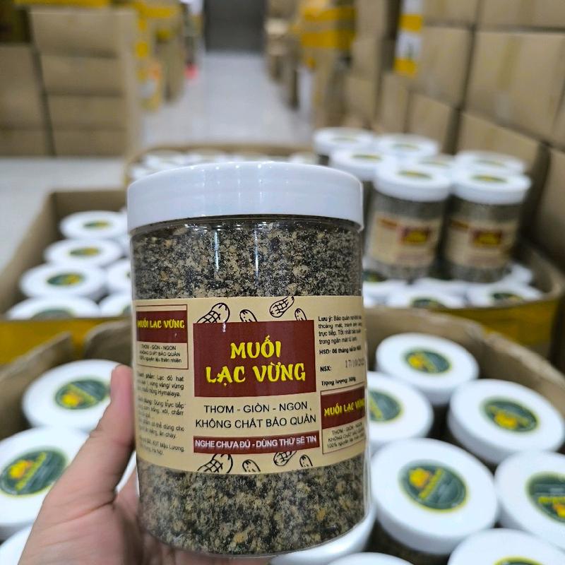 500g Muối lạc vừng chay Muối vừng đen  Lạc đỏ vừng đen thơm ngon  