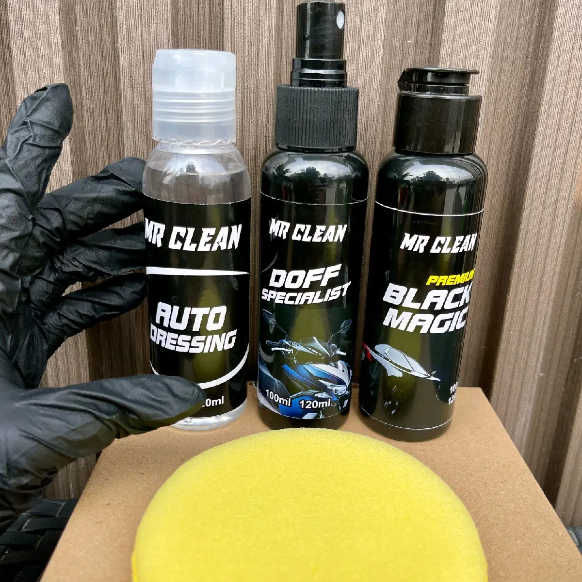 Paket Penghitam Body MR CLEAN - Auto Dressing - Black Magic - Doff Specialist (BELI 1 DAPAT 3) - Car dohero