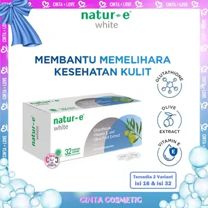 Natur E Soft Capsule White Isi 32s | isi 16s | Untuk Mencerahkan Kulit | Natur E Capsule | Vitamin Kulit | Suplemen Kecantikan