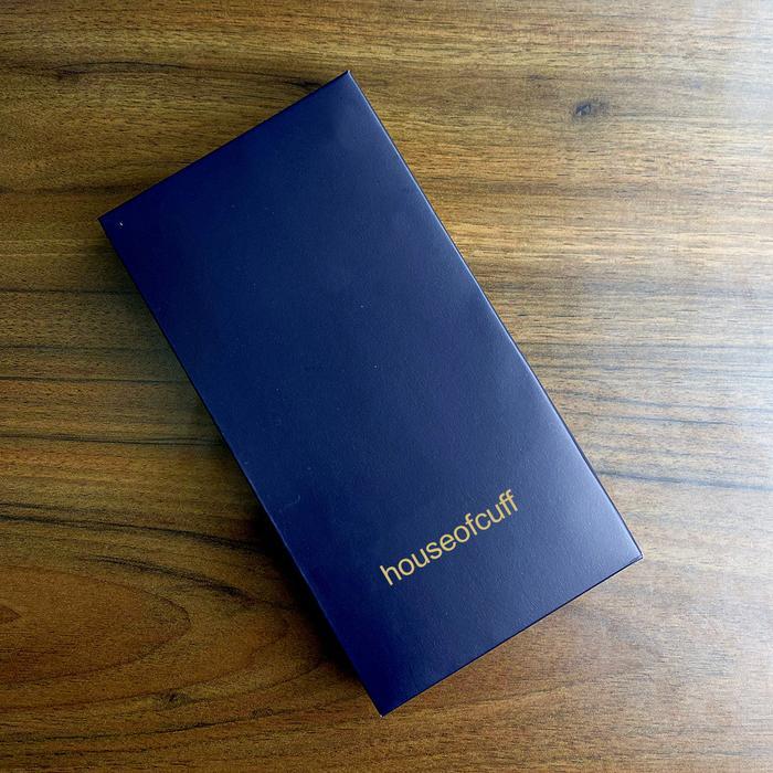 Houseofcuff pocket square handkerchief sapu tangan LINEN cream list kuning