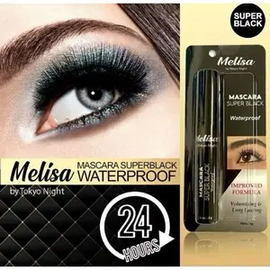 Melisa Liquid Eyeliner / Mascara Super Black Waterproof Original