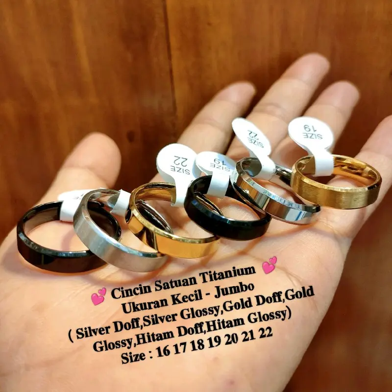 Cincin Titanium size jumbo muat dari BB 90kg sampe 150kg 7