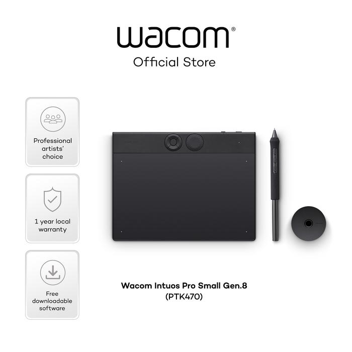 Gambar Wacom Intuos Pro Small Gen.8 PTK-470 Black dari Wacom Official Store Kota Administrasi Jakarta Timur Tokopedia