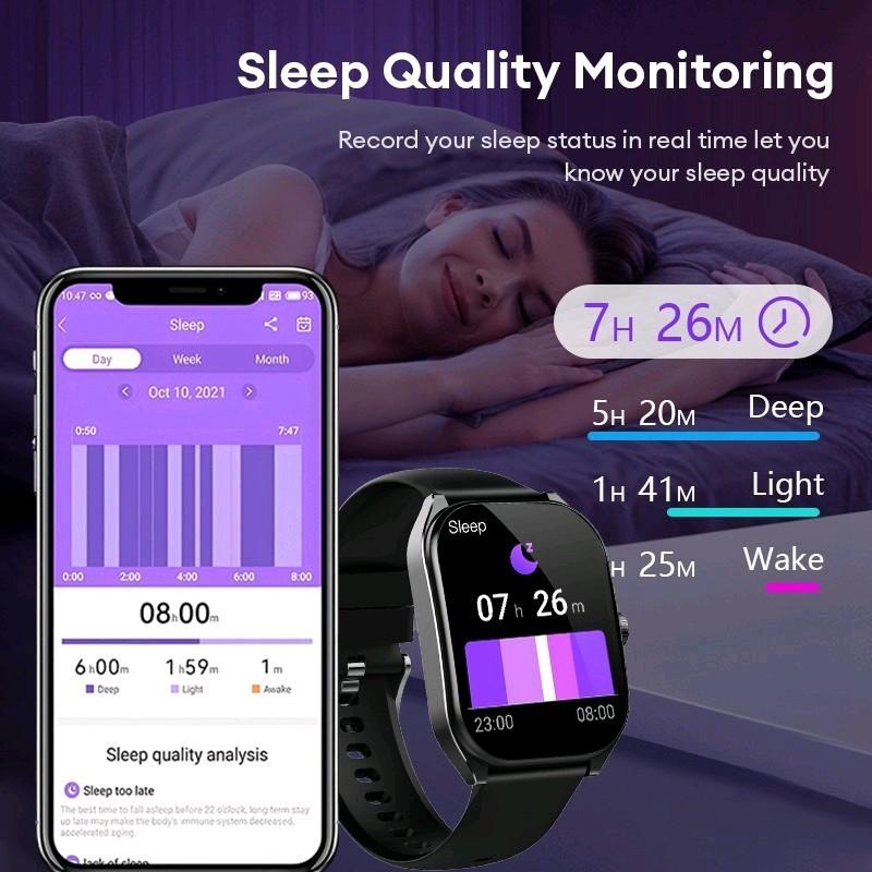 Aolon Curve Smart Watch Amoled IP68 Waterproof 2.01-inch Curved IPS Screen Bluetooth Call Running Pace Custom Wallpaper Smartwatch Health Monitoring Jam Kaca 3