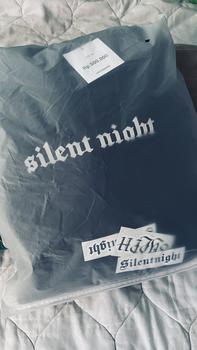Product Review of Hoodie boxy fit reflektif Silent Nigh Unisex  Fleece tebal 280 gsm | Sablon Reflektif Silver Free Stiker from B**️ 0