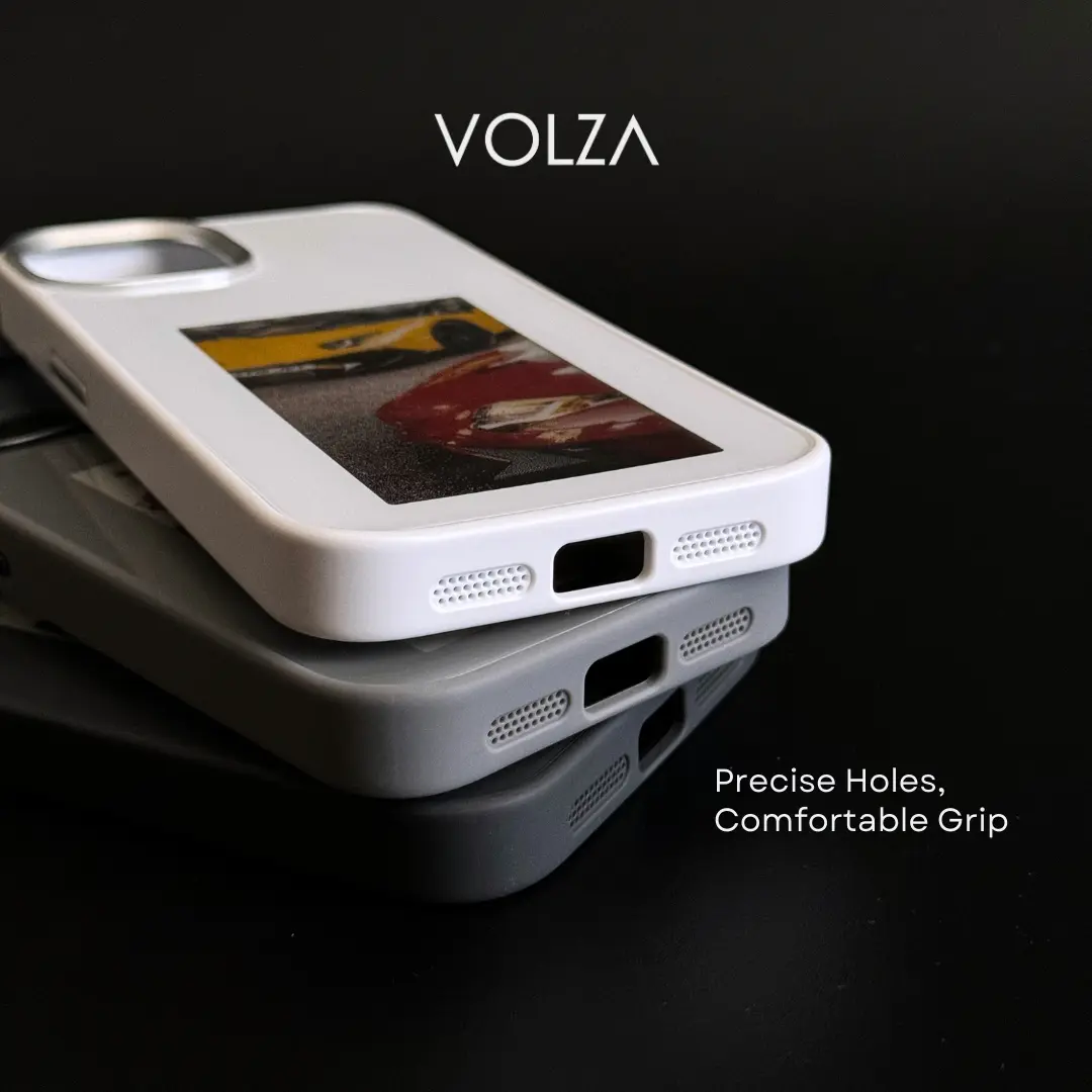 4 ink Volza Image Shifter Case for iPhone & Samsung with metal Protection  (DIY CASE) Casing Layar Smartphone White