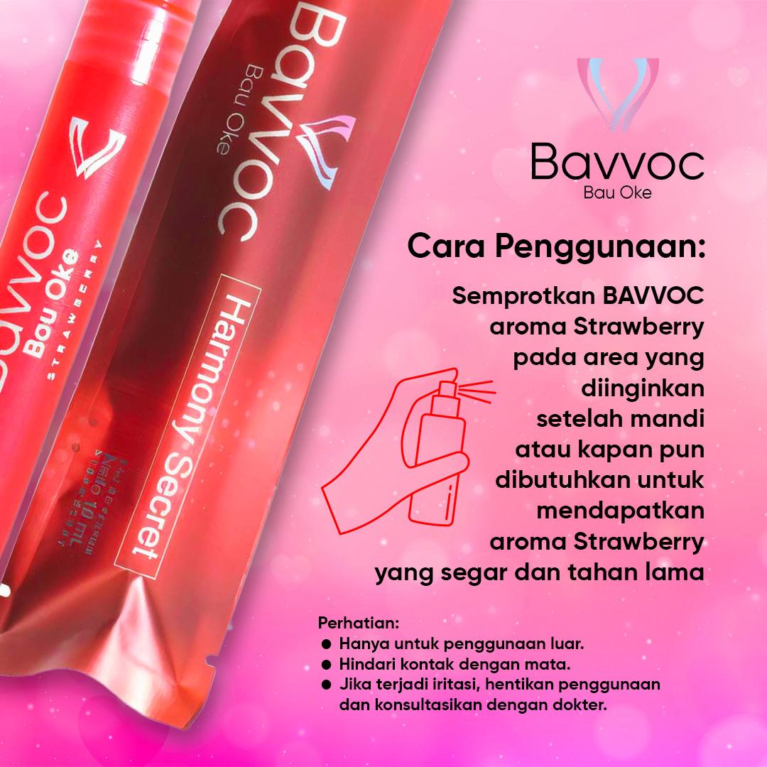 BAVVOC Feminine Perfume Spray Kewanitaan Wangi Manis Strawberry I Non Alkohol I Aman Kulit Sensitif I BPOM I Halal