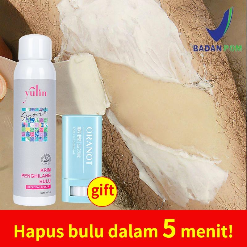 [BPOM] Yulin Perontok Bulu Mousse – Krim Penghilang Bulu Cepat & Tanpa Sakit, Aman untuk Ketiak, Kaki, Tangan, Dada | Perontok Bulu Permanen | Hair Removal Mousse | Foam Penghilang Bulu | Krim Ketiak 