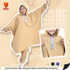 Ponco Modern Lengan Celana dengan Bahan Pvc