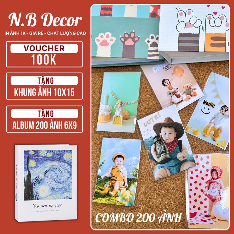   CB 200 ẢNH 6X9 - TẶNG ALBUM  In Ảnh Theo Yêu Cầu 6x9 - Kiểu Ảnh Full Viền Ép Nhựa Chống Nước Giúp Ảnh Bền Hơn. Album Làm Kỷ Niệm Tặng Gia Đình 