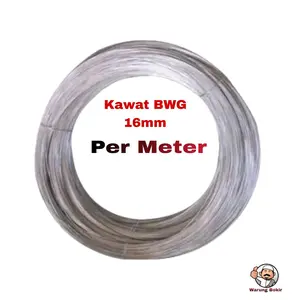 Warung Bokir Kawat Tali Serbaguna BWG Ukuran 16mm Per Meter Panjang 5 10 20 30 40 50 Meter