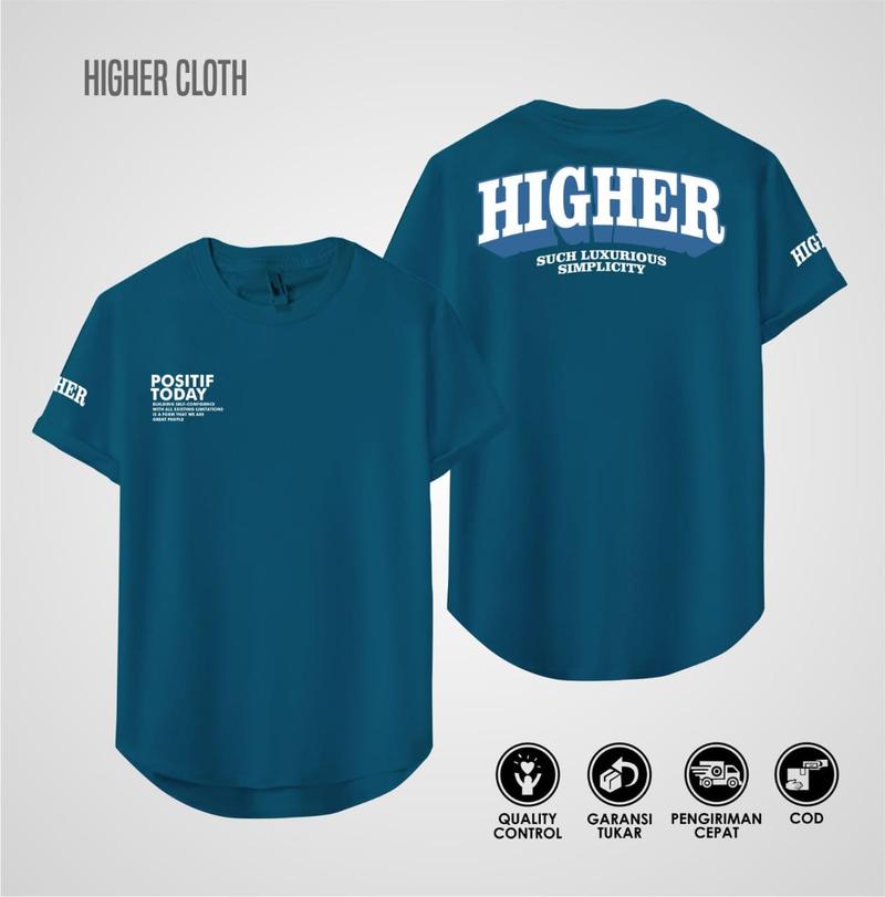 Product Introduction of Kaos Distro Pria & Wanita Oval,Kaos Premium Semi Oval Cotton Combad 24s Keren Kekinian HIGHER.Co 15