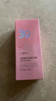 Product Review of LAIKOU JAPAN Sakura Sunscreen SPF 50 PA UV Protector 50g from K**4 0